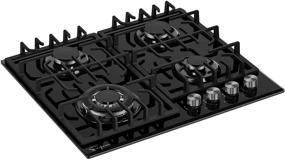 img 1 attached to Empava 24 Gas Cooktop Convertible