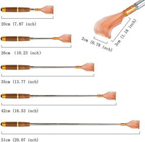 img 3 attached to Extendable Telescoping Back Scratcher for Men and Women - Magnetic Therapy Roller, Tooth Slot Design, Itch Relief - Ideal for Travel, Home, and Office Use - Brown