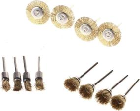 img 2 attached to 🔧 Versatile SHINA 45 PC Brass Wire Wheel Brushes for Dremel: Exceptional Cleaning & Polishing Tools