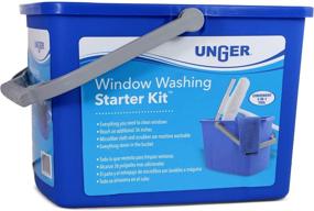 img 1 attached to 🪣 Unger Window Washing Starter Kit | 2-in-1 Microfiber Combi, Collapsible Pole, Cloth, and Bucket