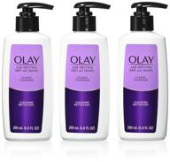 olay cleanser exfoliates removes make up logo