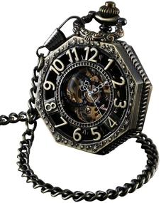 img 4 attached to 🚂 Steampunk Railroad Mechanical Watch by ShoppeWatch