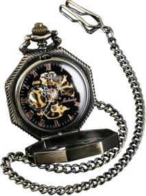 img 3 attached to 🚂 Steampunk Railroad Mechanical Watch by ShoppeWatch