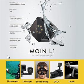 img 3 attached to Moin Mini Cube LED Light: Magnetic Charging, Waterproof & Versatile - Perfect for Camping, Hiking, and Outdoor Adventures, Compatible with GoPro, DSLR, Drone, and Smartphone