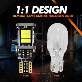 img 1 attached to 🔦 SEALIGHT 912 921 LED Reverse Backup Light Bulb, T15 LED - 2200 Lumens, 6000K Xenon White, Canbus Error Free – Pack of 2