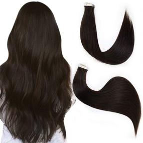 img 4 attached to Extensions Natural Brown 20Pcs Straight