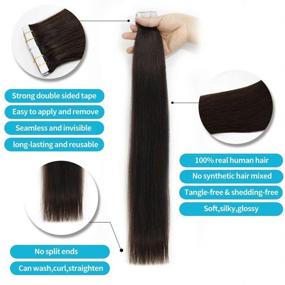 img 3 attached to Extensions Natural Brown 20Pcs Straight