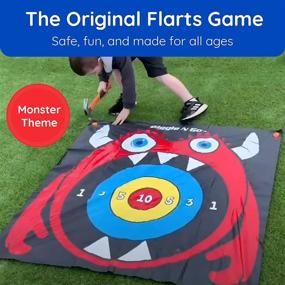 img 3 attached to 🎯 GIGGLE GO Outdoor Darts for Family Fun