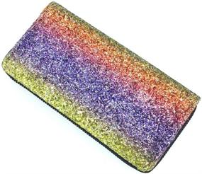 img 3 attached to 💃 Stylish Glitter Rainbow Mermaid Wallets for Women - Handbags and Wallet Combos for Fashionistas