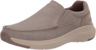 skechers parson trest canvas oxford medium men's shoes logo