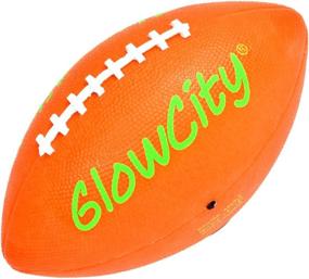 img 1 attached to GlowCity Glow in the Dark Football - Light Up Youth Size Footballs with LED Lights and Batteries Included: Ensuring Fun and Safety for Kids