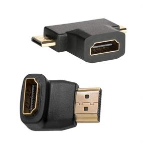 img 1 attached to Набор адаптеров HDMI FUNTEN (7 адаптеров): Mini HDMI к Micro HDMI Male к Female.