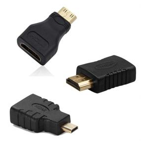 img 2 attached to Набор адаптеров HDMI FUNTEN (7 адаптеров): Mini HDMI к Micro HDMI Male к Female.