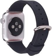 кожаный ремешок jsgjmy для apple watch 38мм 40мм 42мм 44мм - совместим с iwatch se series 6 5 4 3 2 1 - ремешок для женщин и мужчин логотип