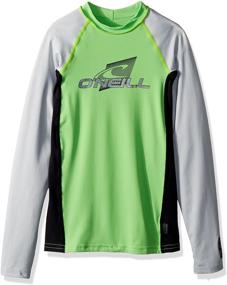 img 4 attached to 🌊 O'Neill Youth Premium Skins UPF 50+ Long Sleeve Rash Guard: Ultimate Protection for Youth Water Enthusiasts