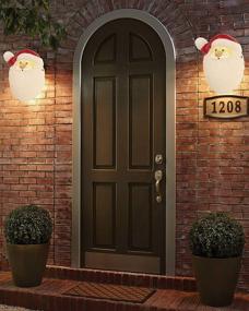 img 2 attached to 🎅 Transform Your Porch with the Besti Santa Porch Light Cover: A Festive Holiday Decoration with Weather-Resistant Acrylic, Easy Installation, and Perfect Fit for Standard Outdoor Lighting