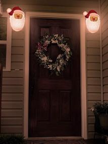 img 1 attached to 🎅 Transform Your Porch with the Besti Santa Porch Light Cover: A Festive Holiday Decoration with Weather-Resistant Acrylic, Easy Installation, and Perfect Fit for Standard Outdoor Lighting