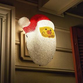 img 4 attached to 🎅 Transform Your Porch with the Besti Santa Porch Light Cover: A Festive Holiday Decoration with Weather-Resistant Acrylic, Easy Installation, and Perfect Fit for Standard Outdoor Lighting