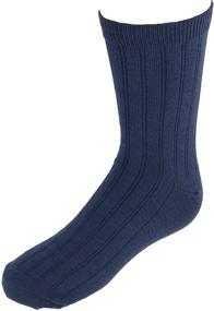 img 2 attached to 🧦 Jefferies Socks Ribbed Dress Crew Socks for Big Boys - Pack of 3