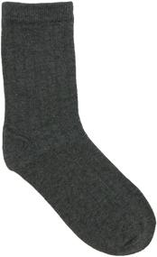 img 1 attached to 🧦 Jefferies Socks Ribbed Dress Crew Socks for Big Boys - Pack of 3