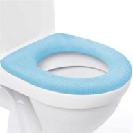 🚽 medipaq toilet seat cover - super warm comfy fleece - retaining ring - universal fit - machine washable - blue (pack of 2) - enhanced seo logo