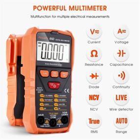 img 2 attached to 🔧 Assark TRMS 6000 Counts Digital Multimeter - VoltMeter Ohmmeter Auto-Ranging Tester for Accurate Measurement of Voltage, Current, Amp, Resistance, Diodes, Continuity, Duty-Cycle & Capacitance, Ideal for Home & Automotive Use