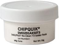 high quality chip quik smd291ax50t3 solder paste: 50g jar, sn63/pb37, no clean - buy now logo