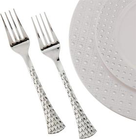 img 1 attached to 🍽️ Complete 28-Piece Dinnerware Set for 4 - Includes Plates, Bowls, and Cutlery!