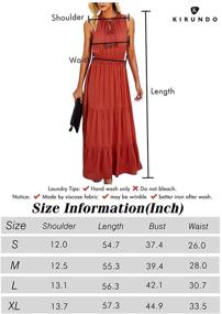 img 3 attached to KIRUNDO Summer Womens Sleeveless Ruffle Women's Clothing