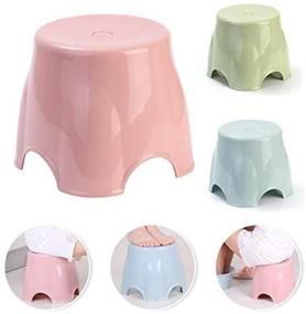 img 3 attached to 🪑 Dayeam Mini Stool Step Stools: Versatile Plastic Chair for All-Round Use in Bedroom, Bathroom, Kitchen, Living Room, Office, Home - One Unit, Random Color