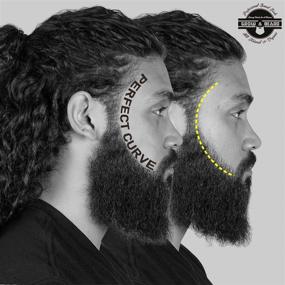 img 1 attached to Enhance Your Beard Game with the Beard Shaper & Shaping Tool for Men: 🧔 A Complete Styling Kit with Beard Lineup Template, Dual Action Comb, and Barber Pencil Liner