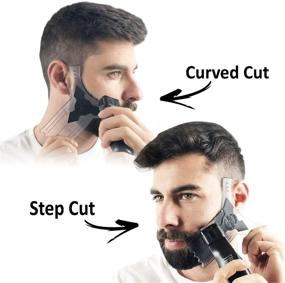 img 2 attached to Enhance Your Beard Game with the Beard Shaper & Shaping Tool for Men: 🧔 A Complete Styling Kit with Beard Lineup Template, Dual Action Comb, and Barber Pencil Liner