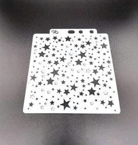 img 2 attached to 🎨 OBUY Twinkle Star Reusable Stencil for Airbrush Painting DIY Home Decor, Scrapbooking, and Album Crafts