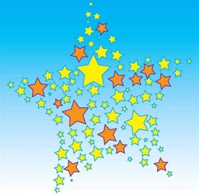 img 1 attached to 🎨 OBUY Twinkle Star Reusable Stencil for Airbrush Painting DIY Home Decor, Scrapbooking, and Album Crafts