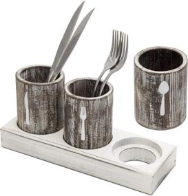 img 4 attached to Органайзер для столовых приборов MyGift Restaurant Flatware