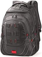 samsonite tectonic pft laptop backpack 17-inch: stylish black/red design logo