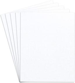 img 4 attached to 💌 White Linen Textured Specialty Cardstock: Thick 8 1/2 X 11 Inches Heavyweight Card Stock for Printing Party Invitations, Wedding Announcements, Greeting Thank You Cards (50 Sheets per Pack)