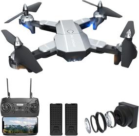 img 4 attached to 📷 1080P HD FPV Live Video Camera Drones – Fcoreey RC Wifi Quadcopter with Gravity Sensor Mode, Headless Mode, 3D Flips, Gesture Control, One Key Function – Includes Carrying Bag and 2 Batteries