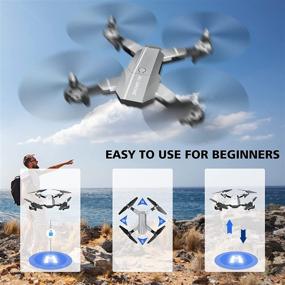 img 2 attached to 📷 1080P HD FPV Live Video Camera Drones – Fcoreey RC Wifi Quadcopter with Gravity Sensor Mode, Headless Mode, 3D Flips, Gesture Control, One Key Function – Includes Carrying Bag and 2 Batteries