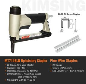 img 1 attached to 🔨 MT7116LN Upholstery Stapler: Heavy-Duty 22/16 Inch Stapler for Effortless Upholstery Work