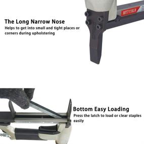 img 2 attached to 🔨 MT7116LN Upholstery Stapler: Heavy-Duty 22/16 Inch Stapler for Effortless Upholstery Work