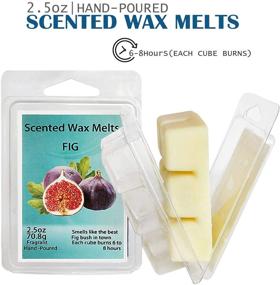 img 3 attached to 🕯️ YIHAN Scented Wax Melts - 8-Pack (2.5 oz) Variety Wax Warmer Cubes/Tarts - Jasmine, Rose, Bergamot, Fig, Vanilla, Lemon, Spring, Lavender