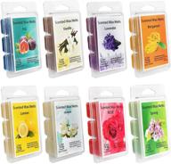 🕯️ yihan scented wax melts - 8-pack (2.5 oz) variety wax warmer cubes/tarts - jasmine, rose, bergamot, fig, vanilla, lemon, spring, lavender логотип