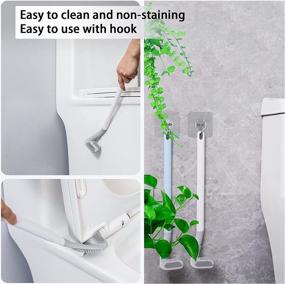 img 2 attached to 🏌️ Golf Toilet Brush - Golf Club Shaped Silicone Bathroom Cleaning Brush with Long Handle, No Dead Corners, 1 Piece