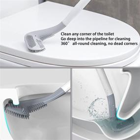 img 4 attached to 🏌️ Golf Toilet Brush - Golf Club Shaped Silicone Bathroom Cleaning Brush with Long Handle, No Dead Corners, 1 Piece