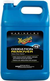 img 4 attached to Revitalize Your Marine/RV with Meguiar's M4901 Heavy Duty Oxidation Remover - 1 Gallon