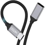 🔌 disdim usb c extension cable: 6ft fast charging, 4k video, data sync - macbook pro, nintendo switch compatible logo