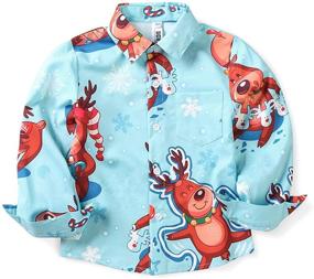 img 4 attached to 🧥 Boys' Clothing: Phorecys Christmas Sleeve Button Pattern for Improved SEO