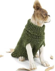 img 1 attached to 🐶 Apetian Dog Sweater | Winter Dog Coat for Cold Weather | Dog Knitwear Clothing (Size S, Green)