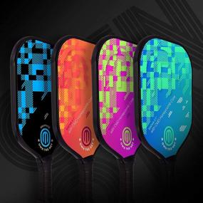 img 3 attached to 🥒 USA-Based Brand, Premium Pickleball Paddle Set with Patented Carbon Fiber Graphite - Includes 2 Paddle Covers, 2 Outdoor Balls, and Carry Bag - OWN THE NET Pickleball Paddles